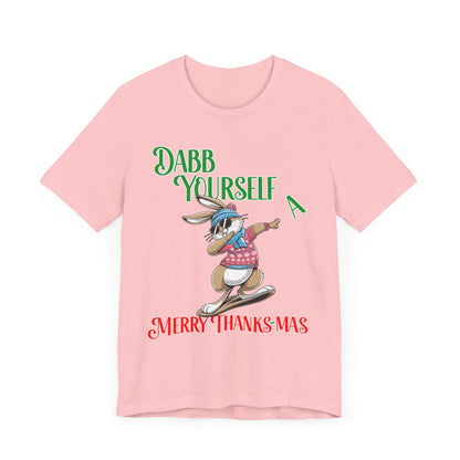 Christmas Bunny Unisex Tee Shirt, Holiday Rabbit Tshirt, Bunny Lover Gift, Xmas Bunny Top, Cute Christmas, Thanksgiving Shirt, Rabbit Tee