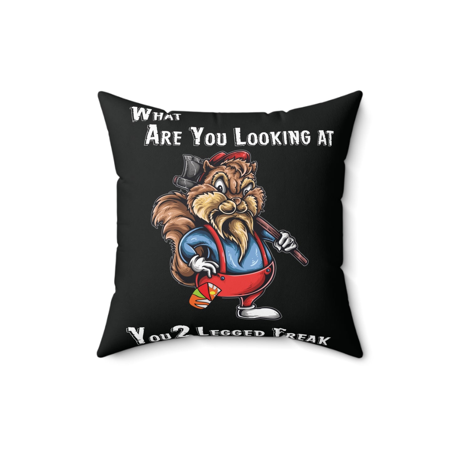 Amputee Gift Square Pillow - Funny Saying, Limb Loss Awareness, Prosthetic Leg or Arm Decor, Gift for Amputee, 2 Legged Freak Humor