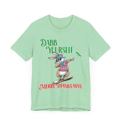 Christmas Bunny Unisex Tee Shirt, Holiday Rabbit Tshirt, Bunny Lover Gift, Xmas Bunny Top, Cute Christmas, Thanksgiving Shirt, Rabbit Tee