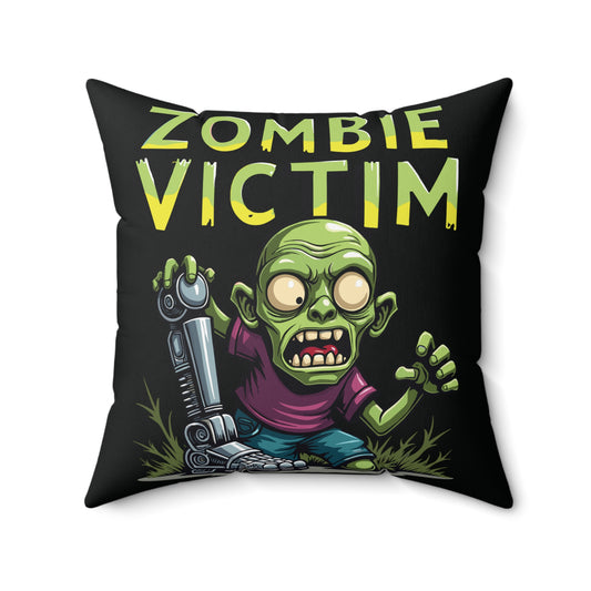 Amputee Gift, Zombie Victim Pillow, Christmas, Limb Loss Awareness, Prosthetic Leg, Prosthetic Arm Decor, Square Pillow