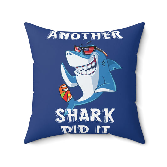 Amputee Gift Pillow, Limb Loss Awareness Decor, Prosthetic Leg Arm, Shark Did It Humor, Gift for Amputee, Funny Saying Pillow, Square Pillow