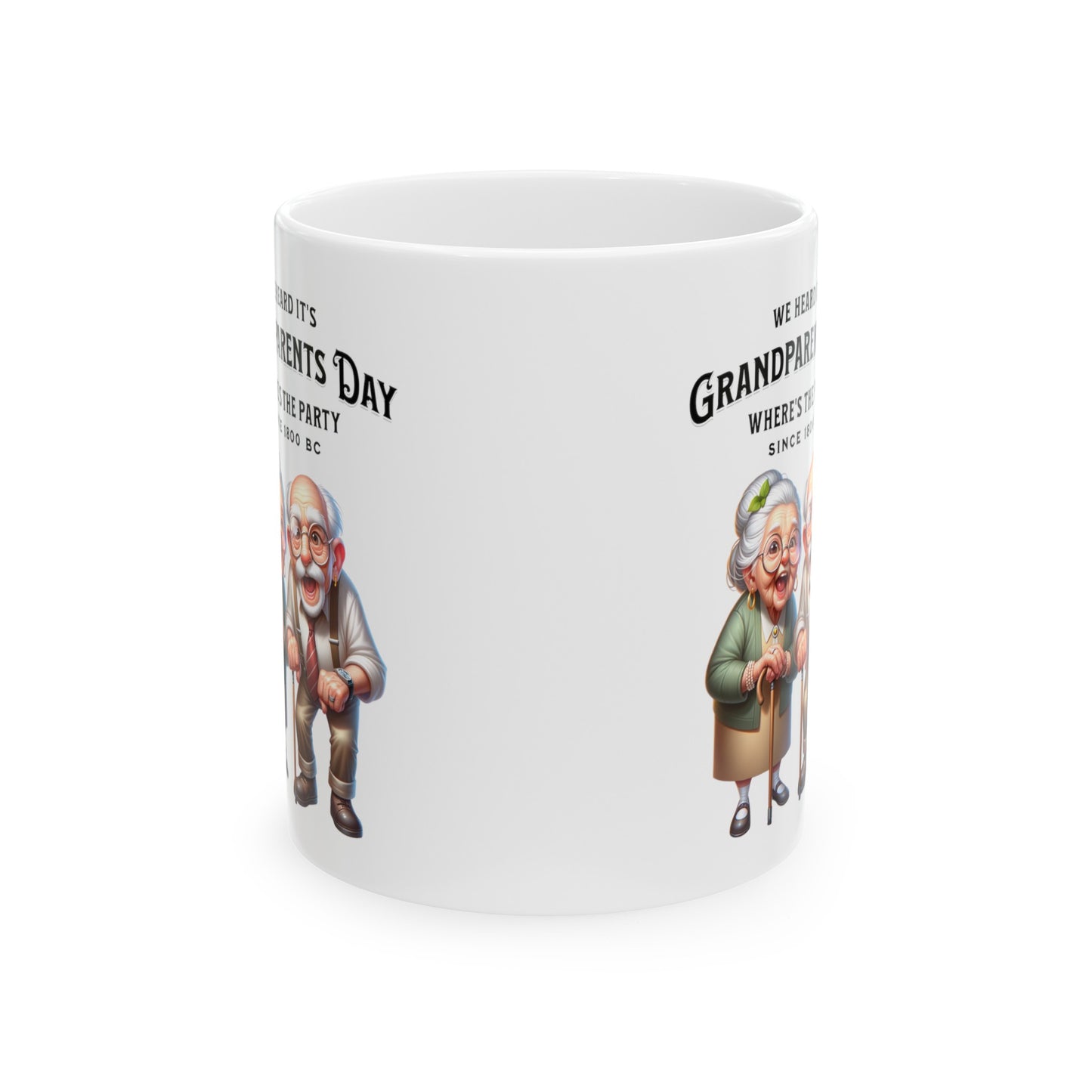 Funny Grandma Grandpa Coffee Mug Special Gift for Grandparents Day Unique Humor Perfect for Grandma and Grandpa