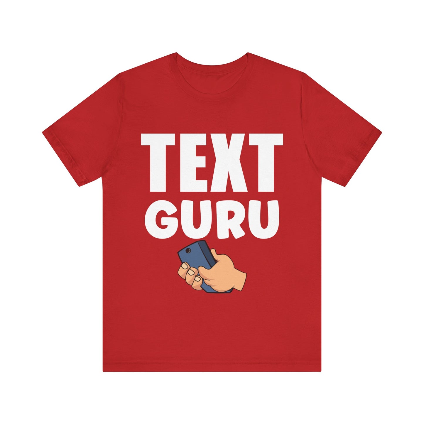 Texting T-Shirt, Text Guru V1, Humor Crew Neck text shirt special gift